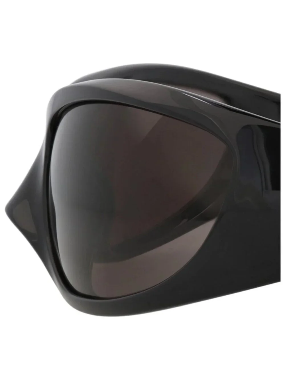 New Balenciaga Women's Sunglasses Shield Wrap Bio Injection Frame Black Black